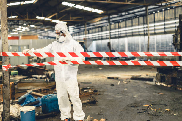 Professional Trauma Scene Cleanup technician working in Islip, NY